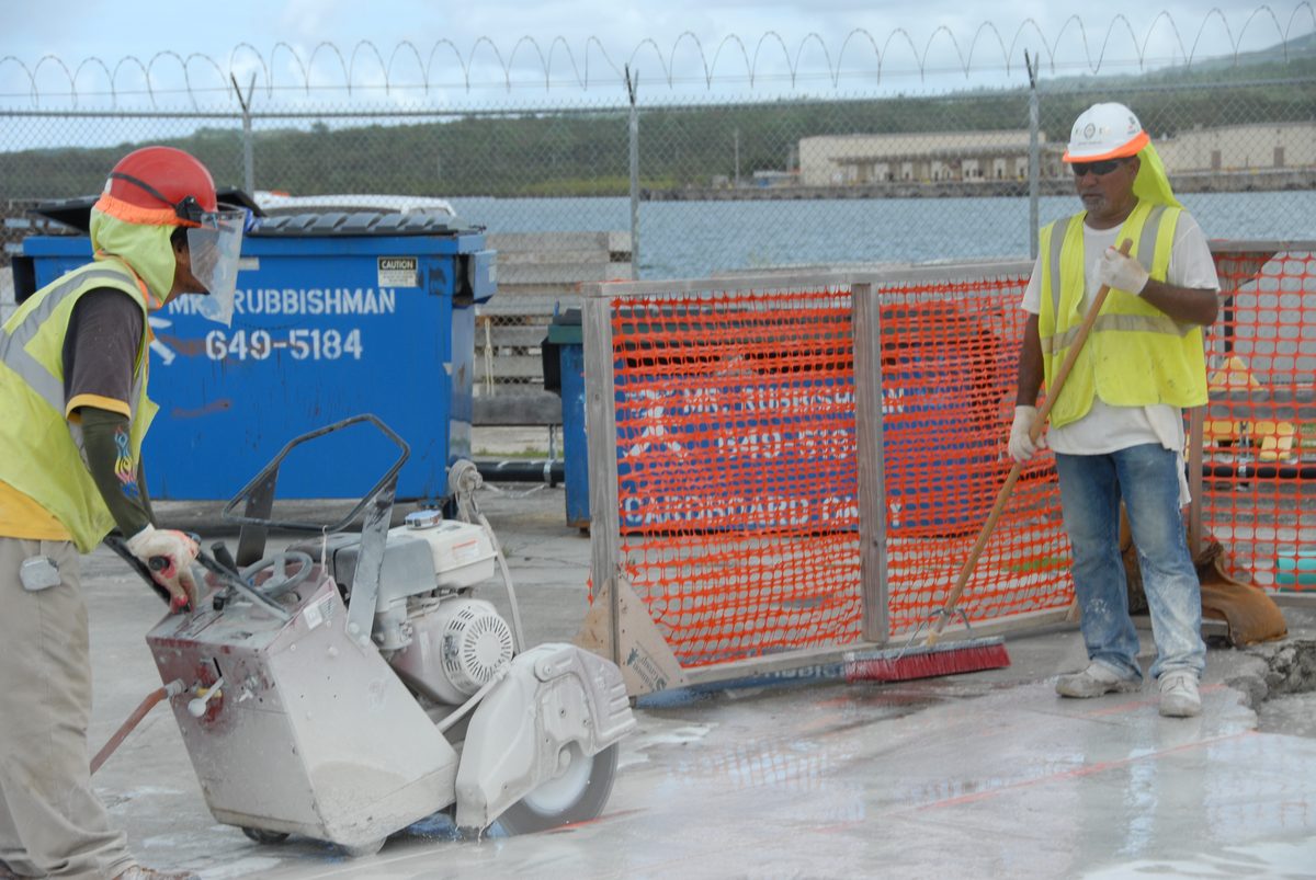 Elmas testere ile beton kesme uygulaması