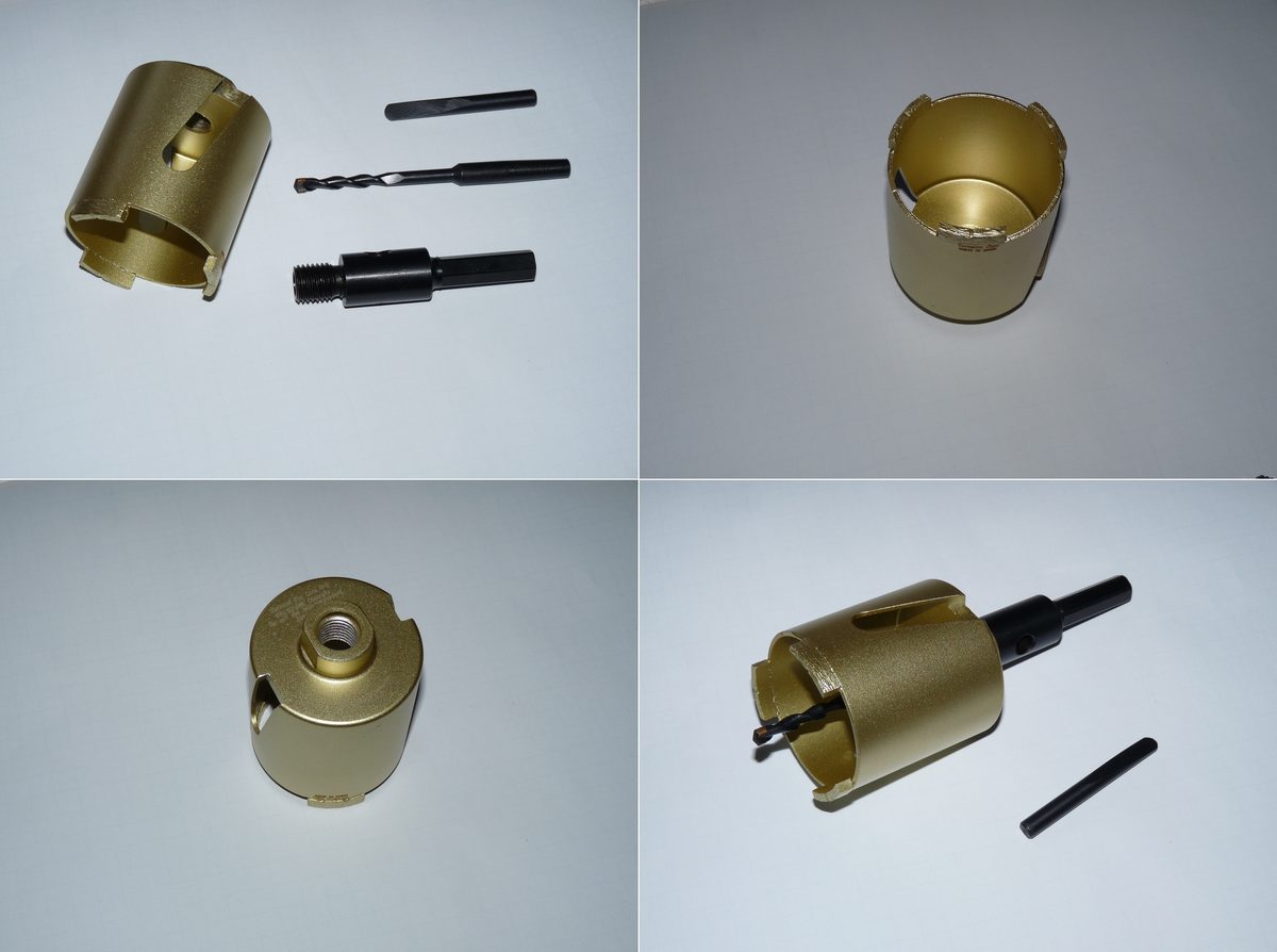 Elmas karot ucu yakın çekim